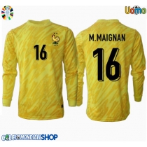 Maglie da calcio Francia Mike Maignan #16 Portiere Prima Maglia Europei 2024 Manica Lunga
